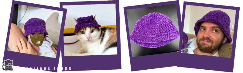 Need some super slick and free crochet hat patterns? Gotcha! Make a Bucket Hat in any size for yourself, a baby or your cat with my super easy crochet pattern!