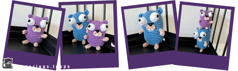 U a fan of the cute lil' Go Gopher? Peep my free low-sew pattern to crochet your own iconic mascot of the Go programming language as Amigurumi in 2 sizes!