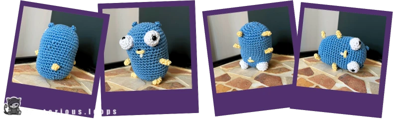 Are you equally into coding and crocheting? Crochet the iconic Golang Gopher for your own as an amigurumi with this free pattern! designed by knotorious.loops